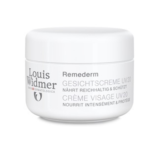 LOUIS WIDMER REMEDERM GEZICHTSCREME UV20 ONGEPARFUMEERD 50ML